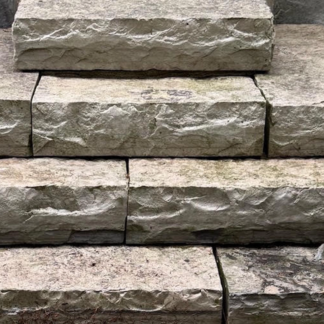 Stone steps after exterior cleaning